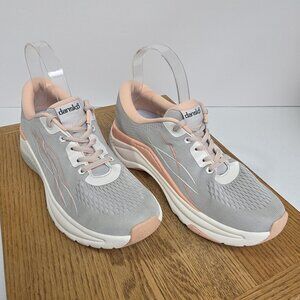 Dansko Shoes Womens Size 37 Gray Peach Walking Comfort Athletic Mesh Sneakers